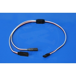 Y - kabel rozgałęziacz 45 cm (FUTABA) - 0,13mm2 26AWG - płaski - MSP