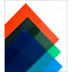 Transparentna Zielona Płyta PVC 0,23 x 194 x 320 mm - MAQUETT