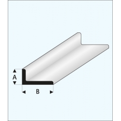 Plastikowy Profil Kątowy A=5,0 mm, B=10 x 1000 mm - MAQUETT