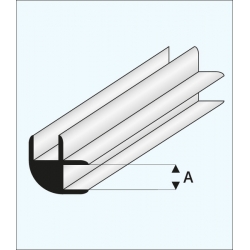 Profil Połączeniowy plastikowy Typu "L" 4,0 x 1000 mm - MAQUETT