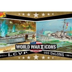 Modele plastikowe - American Icons of WWII LCVP & USS DeLong - Lindberg