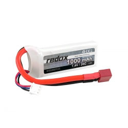 Redox LIPO 1000 mAh 7,4V 20C DEAN - pakiet LiPo