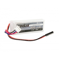 Redox LIPO 900 mAh 7,4V 20C JR - pakiet LiPo