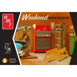 Model Plastikowy - Zestaw akcesoriów garażowych “Weekend Wrenchin’” („Weekendowe wykręcanie kluczy”) 1:25 Garage Accessory Set #1 2T - AMTPP015