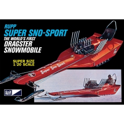 Model Plastikowy - Pojazd Śnieżny 1:20 Rupp Super Sno-Sport Snow Dragster - MPC961
