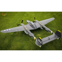 Samolot P-38 Twin (klasa .46 EP-GP) ARF (wesja oliwkowa) - VQ-Models