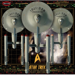 Model Plastikowy - Statek kosmiczny Star Trek 1:350 Star Trek TOS U.S.S. Enterprise w/Pilot Edition Parts - POL993M
