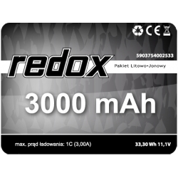 Redox ASG 3000 mAh 11,1V MINI TAMIYA (2+1) - pakiet Li-Ion