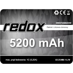 Redox ASG 5200 mAh 11,1V DEAN (1+1+1)  - pakiet Li-Ion