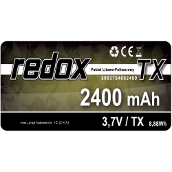 Redox 2400 mAh 3,7V JR (Sanwa MT-44, MT-5) - pakiet LiPo TX