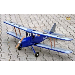 Samolot Tiger Moth (klasa 46 EP-GP)(wersja ciemnoniebieska, 1,4m rozpiętości) ARF - VQ-Models