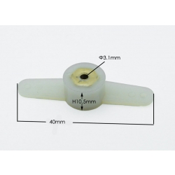 Orczyk steru dwuramienny 10x40 mm Ø 3.1mm - MSP