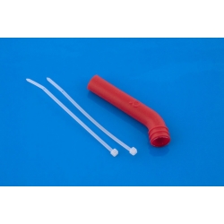 Wydech - silikonowa nakładka na tłumik 10 mm (czerwony) (1 szt) [130-R] - Q-Model