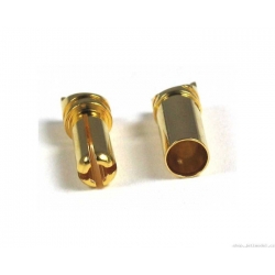 Jeti - 3 Pary konektorów Gold (banan) K4 4mm