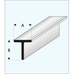 Plastikowy Profil Typu "T" 8,0 x 8,0 x 1000 mm - MAQUETT