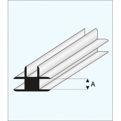 Profil Połączeniowy plastikowy Typu "T" 2,0 x 1000 mm - MAQUETT