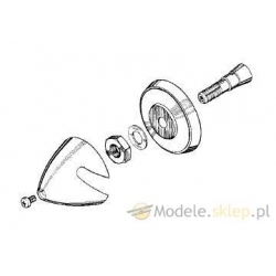 Kołpak MP-JET ALU 40 mm / otwór 3,2 mm / M6